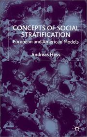 Cover of: Concepts of Social Stratification: European and American Models