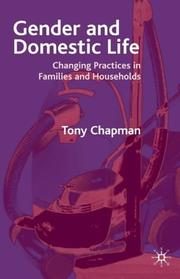 Cover of: Gender and Domestic Life by Tony Chapman
