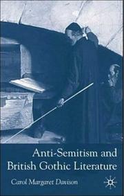 Cover of: Anti-semitism and British gothic literature by Carol Margaret Davison