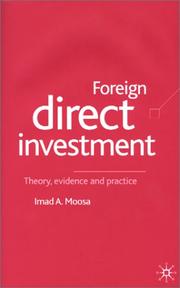 Cover of: Foreign Direct Investment by Imad A. Moosa