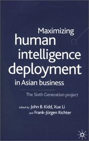 Cover of: Maximizing Human Intelligence Deployment in Asian Business: The Sixth Generation Project