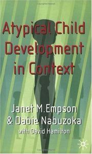 Cover of: Atypical child development in context