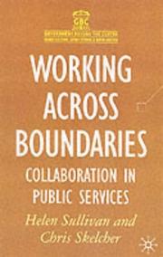 Cover of: Working Across Boundaries (Government Beyond the Centre)