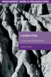 Cover of: Leadership by Keith Grint
