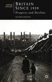 Cover of: Britain Since 1939 (British Studies)