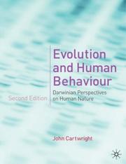 Cover of: Evolution and Human Behaviour by John Cartwright