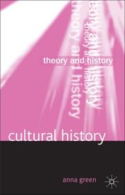 Cover of: Cultural History (Theory and History) by Anna Green