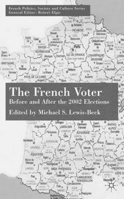 Cover of: The French Voter: Before and After the 2002 Elections (French Politics, Society and Culture)