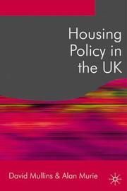 Cover of: Housing policy in the UK by David Mullins