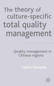 Cover of: The Theory of Culture- Specific Total Quality Management