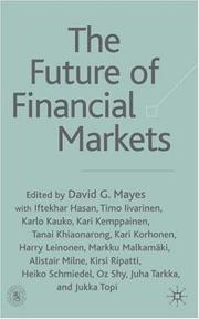 Cover of: The Future of Financial Markets