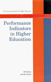Cover of: Performance Indicators in Higher Education: Uk Universities (Society for Research into Higher Education)