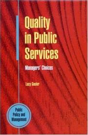 Quality in public services by Lucy Gaster