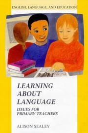 Learning about language by Alison Sealey