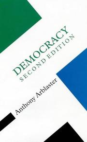 Cover of: Democracy (Concepts in the Social Sciences