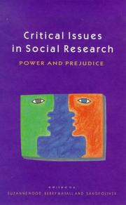Critical Issues in Social Research by Suzanne Hood