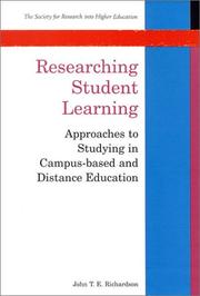 Cover of: Researching Student Learning: Approaches to Studying in Campus-Based and Distance Education (Society for Research into Higher Education)