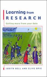 Cover of: Learning from Research by Judith Bell