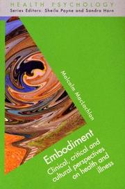 Cover of: Embodiment (Health Psychology)
