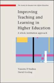 Improving teaching and learning by Vaneeta D'Andrea, David Gosling