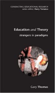 Cover of: Education and Theory (Conducting Educational Research)