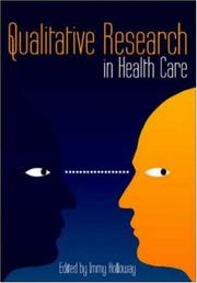 Cover of: Qualitative Research in Health Care by Immy Holloway