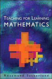 Cover of: Teaching for Learning Mathematics