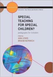 Cover of: Special Teaching for Special Children (Inclusive Education)
