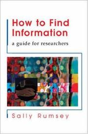 How to Find Information by Sally Rumsey