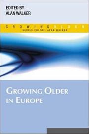 Cover of: Growing older in Europe by Alan Walker