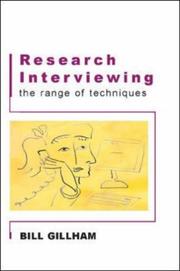 Research Interviewing by Bill Gillham