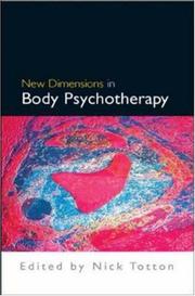 Cover of: New Dimensions in Body Psychotherapy