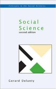 Cover of: Social Science (Concepts in the Social Sciences) by Gerard Delanty