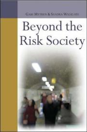 Cover of: Beyond the Risk Society