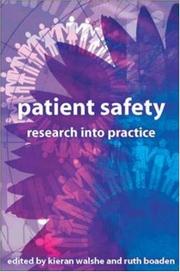 Cover of: Patient Safety by Kieran Walshe, Ruth Boaden