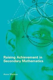 Cover of: Raising Achievement in Secondary Mathematics