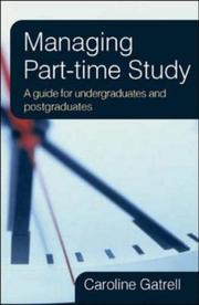 Cover of: Managing Part-time Study by Caroline Gatrell