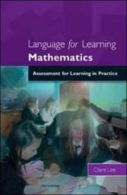 Cover of: Assessment for Learning in Mathematics
