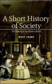 Cover of: A Short History of Society by Mary Evans