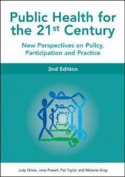 Cover of: Public Health for the 21st Century