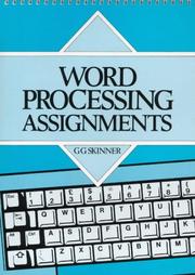 Cover of: Word Processing Assignments