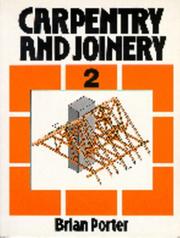 Cover of: Carpentry and Joinery, Volume 2 by Brian Porter