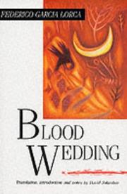 Cover of: Blood Wedding by Federico García Lorca, David Johnston