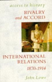 Cover of: Rivalry and accord