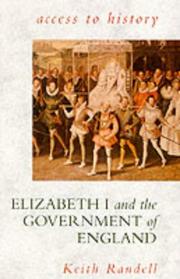 Cover of: Elizabeth I and the government of England