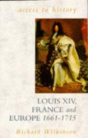 Cover of: Louis XIV, France and Europe, 1661-1715