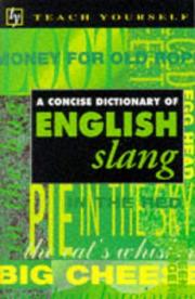 Cover of: Concise Dictionary of English Slang
