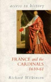 Cover of: France and the Cardinals, 1610-61