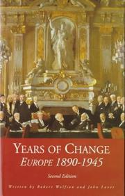 Cover of: Years of Change (Years Of... S.)