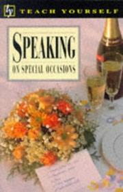 Cover of: Speaking at Special Occasions